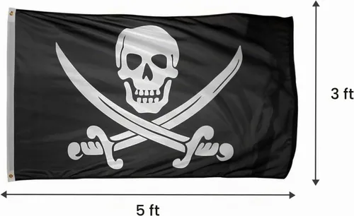 Vista 2 de Bandera de poliéster con ojales de latón de 3 x 5 pies
