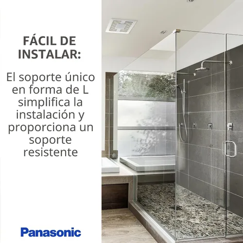 Vista 6 de Panasonic WhisperValue Ventilador de techo/pared de baño, 50-80-100 CFM, FV-0510VS1