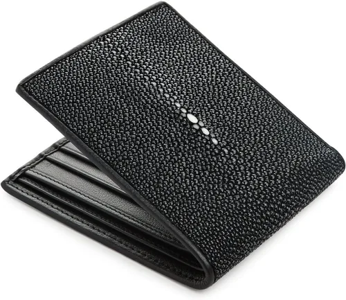 Vista 5 de Cartera de rayas pulidas color negro talla M Negro - Cartera