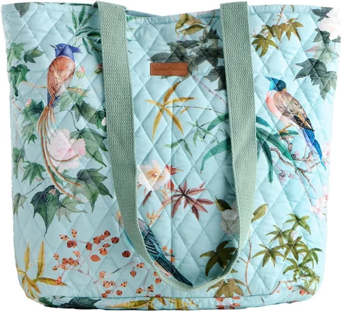 Vista 50 de Bolsas de compras Maison d' Hermine Bolsa de lona acolchada con bolsillos con cremallera Bolso pequeño reutilizable Bolsa de comestibles