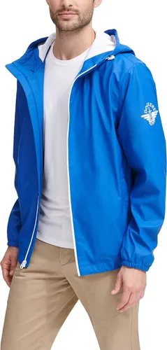 Vista 5 de DOCKERS Men's Hooded Waterproof Rain Jacket