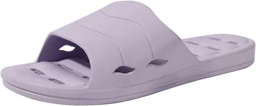 Vista 2 de Sandalias de ducha con agujeros de drenaje de secado rápido, sandalias de baño, para gimnasio, suela suave, puntera abierta, sandalias para hombres