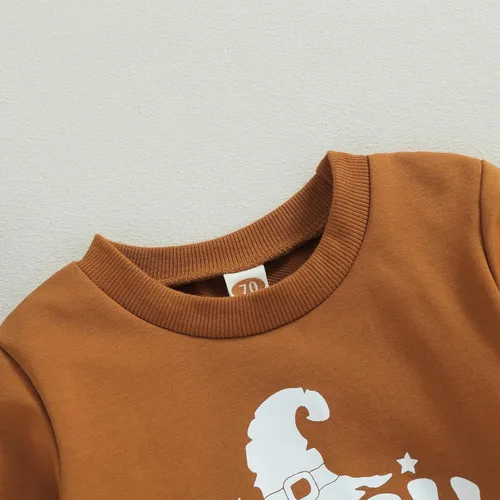 Vista 3 de DuAnyozu Ropa de bebé de Halloween, sudadera de calabaza, suéter de manga larga, suéter de manga larga, trajes de otoño