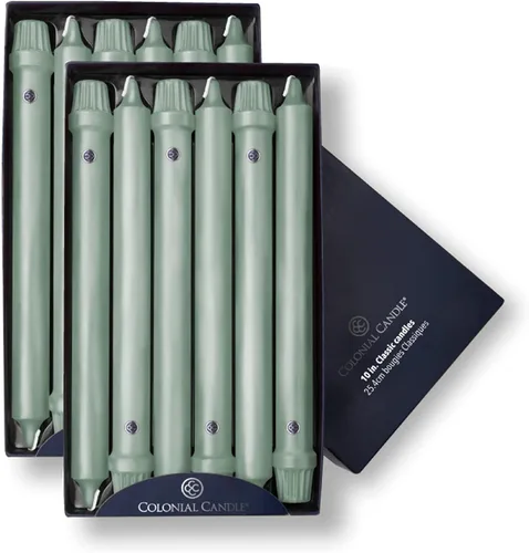 Vista 34 de Colonial Candle Handipt Collection - Vela cónica sin perfume, color blanco, 6 pulgadas, paquete de 12, hasta 4 horas de combustión