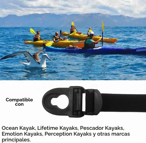 Vista 4 de Popbee Kayak Seat Repair Kit Clips & Hooks Compatible with Lifetime Emotion Seat Contain Seat Clips and Hooks Fits (8 Pack)
