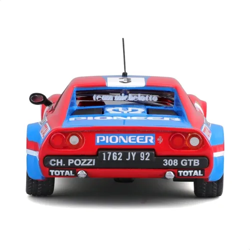 Vista 5 de Bburago Ferrari Racing 308 GTB (1982) Super Car - Escala 1:43 - Increíblemente detallada réplica de fundición a presión modelo coleccionable