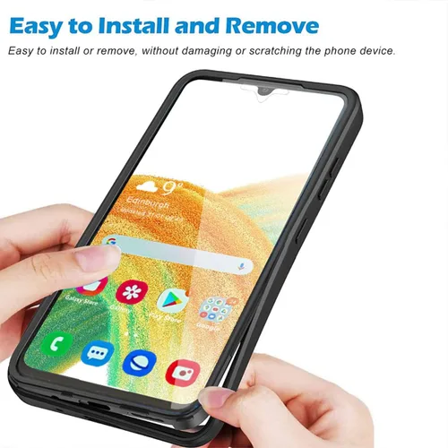 Vista 5 de Ysnzaq Funda para Xiaomi 11T/11T Pro con protector de pantalla QB Clear Negro
