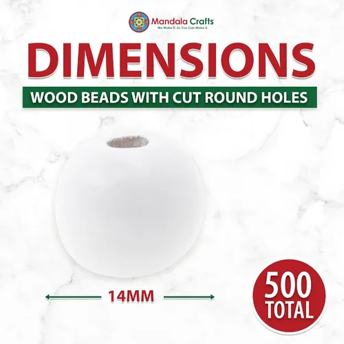 Vista 132 de Mandala Crafts - 2000 cuentas de madera redondas pequeñas de 6 mm para manualidades, suministros de macramé - cuentas de madera natural negra sin
