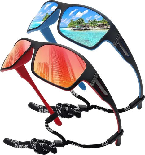 Vista 19 de STORYCOAST Gafas de sol polarizadas deportivas para hombres y mujeres, marco irrompible para ciclismo, pesca, conducción