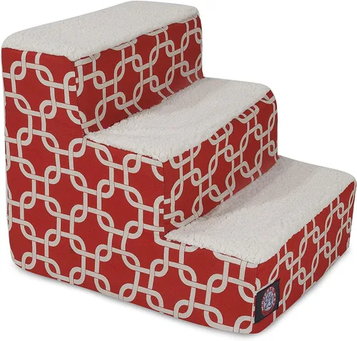Vista 28 de Majestic Pet - Escaleras portátiles para mascotas suave escalón de espuma de sherpa escalones para perros y gatos rampa para cachorros