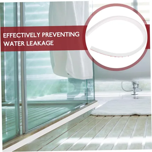 Vista 8 de DOITOOL Protector para bañera, barrera de agua para ducha, tapón de agua para piso, 19.7 in, silicona resistente, autoadhesiva para un fácil montaje