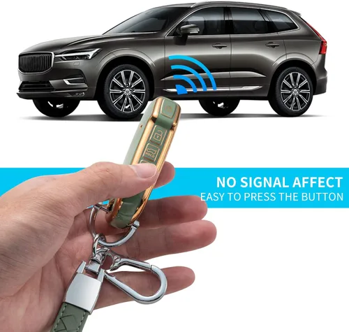 Vista 3 de Compatible con funda para llavero Kia con protección para Kia, Verde, Moderno
