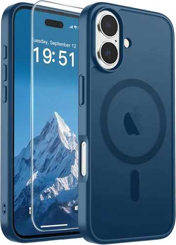 Vista 254 de SUPFINE Funda magnética para iPhone SE 2022 (3ª)/2020 (2ª), iPhone 8 (compatible con MagSafe) (protección contra caídas de grado militar), funda