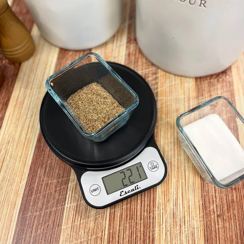 Vista 6 de Escali Telero - Báscula digital de alimentos, báscula de cocina multifuncional, medición precisa de peso y control de porciones, 7.62 x 6.1 x 1.28