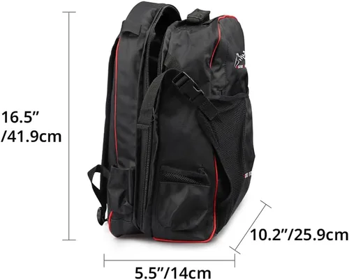 Vista 2 de Bolsa profesional para botas de equitación, bolsa de casco, mochila ecuestre unisex, bota inglesa para llevar todas las bolsas con compartimento