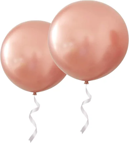 Vista 26 de Globos redondos gigantes de 36 pulgadas, paquete de 6 globos de látex negros para sesiones de fotos, bodas, baby shower, decoraciones de fiesta
