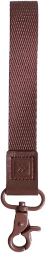 Vista 23 de Correa de muñeca de Thread Wallets para hombres y mujeres, llavero de pulsera para insignia, billetera y correa de muñeca para teléfono Negro