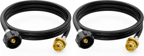Vista 9 de CALPOSE Manguera adaptadora de propano de 3 pies, adaptador de 1 libra a 20 libras que convierte electrodomésticos de 1 libra en tanques de 5 a 40