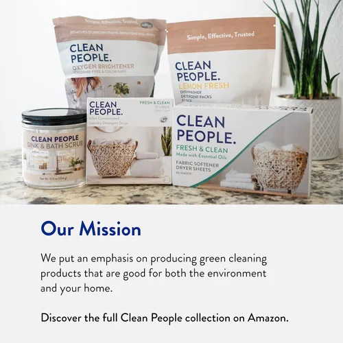 Vista 9 de The Clean People Hojas suavizantes de tela, hojas de secadora, suavizan y eliminan la adherencia estática, suavizante vegano para ropa, aceites
