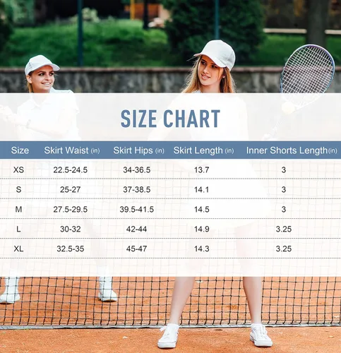 Vista 7 de Pleated Tennis Skirt for Women with Pockets Shorts Women's High Waisted UPF50+ Athletic Golf Skorts Skirts for Running Casual