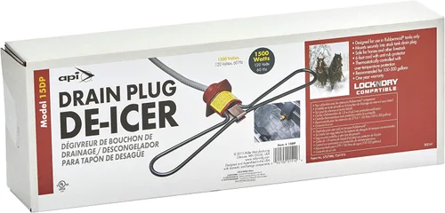 Vista 4 de API Calentador de canal de agua para tanque de stock, descongelador de estanque de tapón de drenaje, calentador de tanque de agua compatible