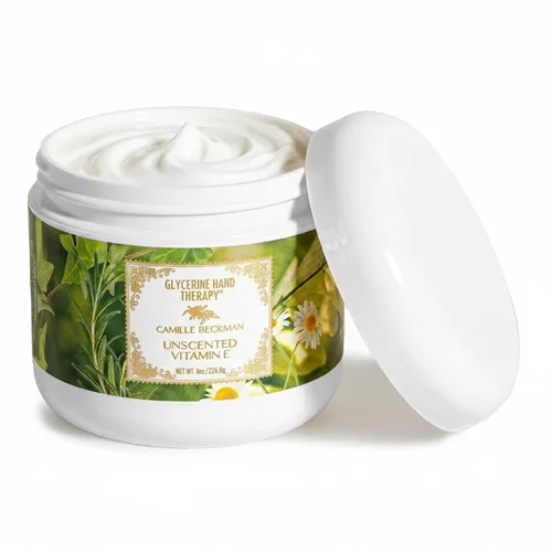 Vista 10 de Camille Beckman Crema de terapia de manos de glicerina, lavanda mora, 8 onzas