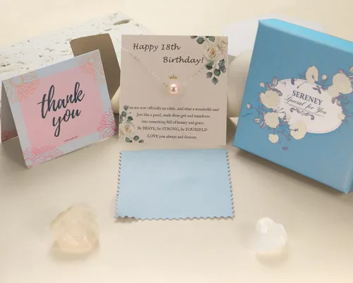 Vista 65 de Sereney Regalos de cumpleaños para niñas y mujeres, collar de perlas de plata esterlina como regalo de cumpleaños de 7, 9, 10, 11, 13, 15, 16, 18