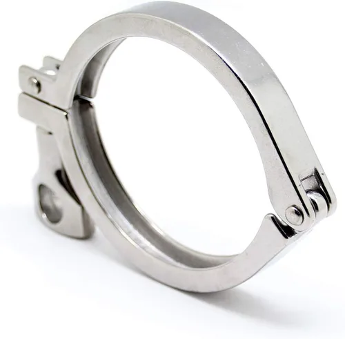 Vista 8 de Tri Clamp 0.5-0.75" Acero inoxidable 304 Heavy Duty Sanitaria Abrazadera Solo Pin con Junta de Silicona