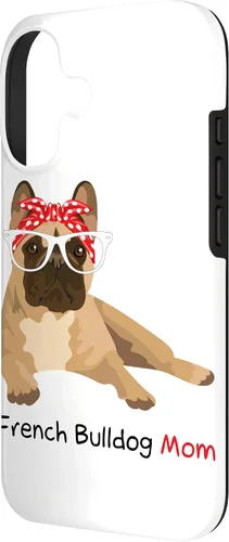 Vista 2 de French Bulldog Mom Bandana Womens Frenchie Case for iPhone 17