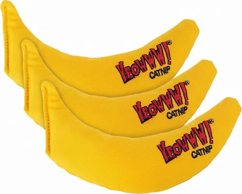 Vista 11 de ¡Yeowww! Juguete de Hierba Gatera, Plátano Amarillo