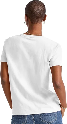 Vista 3 de Hanes Paquete de camisetas de gran tamaño para mujer, camiseta de algodón para mujer, ajuste relajado, paquete de 3