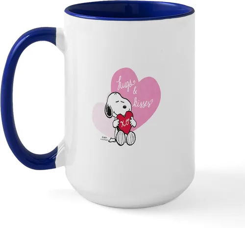 Vista 204 de CafePress SNOOPY Joe Cool - Taza de café de cerámica (15.0 fl oz)