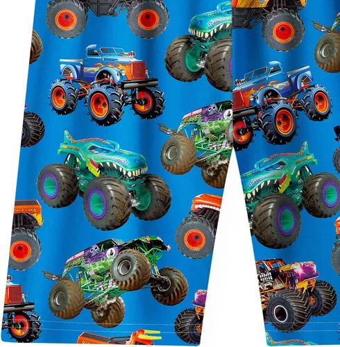 Vista 5 de ANAVAE Disfraz de camión y coches para niños pequeños, 2 piezas, diseño de máquina de dibujos animados, camiseta corta y pantalones, conjunto