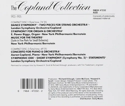 Vista 2 de The Copland Collection Early Orchestral Works, 1922-1935