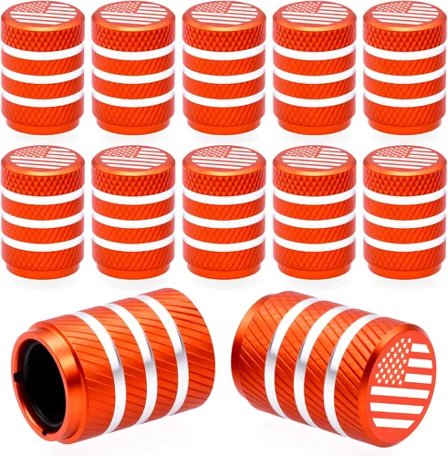 Vista 12 de 4 piezas de tapas de válvula de rueda con forma de punta, válvula de rueda de aleación de aluminio con punta, cubiertas universales de válvula