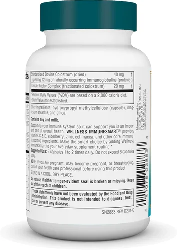 Vista 3 de Source Naturals Wellness ImmuneSmart - Core Daily Immune Support* - 45 Cápsulas