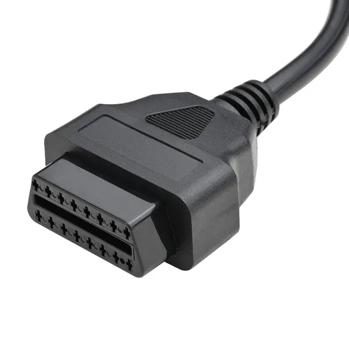 Vista 8 de iKKEGOL 1 pie pies 11.8 in/12 16 pines J1962 OBD OBDII OBD2 conector hembra coche diagnóstico cable de extensión cable de coleta DIY Mobley