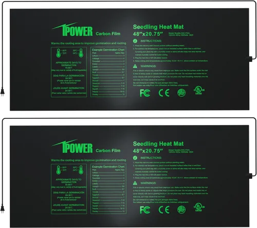 Vista 9 de iPower Alfombrilla térmica duradera e impermeable para plántulas, almohadilla hidropónica cálida para un inicio eficiente de semillas, uso
