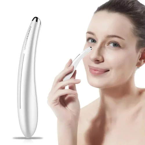 Vista 5 de TOUCHBeauty Masajeador eléctrico de ojos para ojeras, hinchazón, líneas finas/arrugas, patas de gallo y bolsas debajo de los ojos con vibración