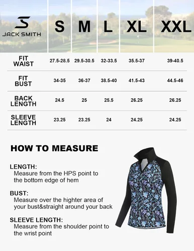 Vista 5 de JACK SMITH Women Collared Polo Shirts Long Sleeve Workout Tops for Running Hiking Exercise