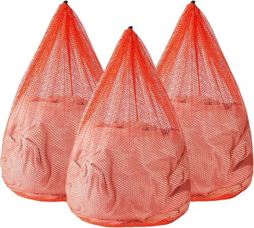 Vista 11 de 3 Piezas Bolsas de Malla para Lavandería Bolsas de Malla para Lavadora Jumbo para Ropa Delicada, Ropa de Cama, Juguetes con Cierre de Cordón