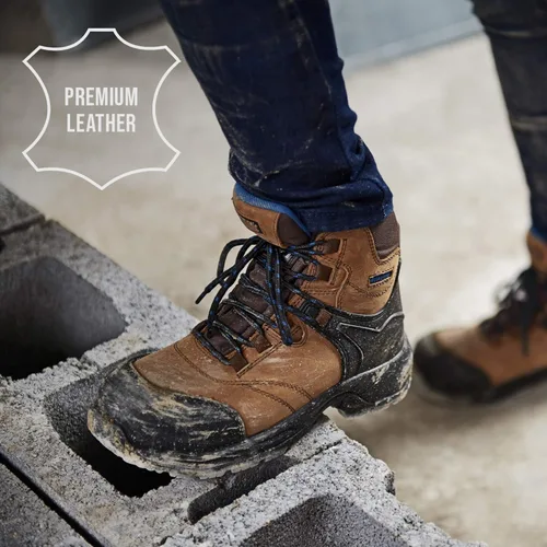Vista 5 de Kodiak Botas de senderismo impermeables con punta compuesta de 6 pulgadas para mujer, Marrón medio