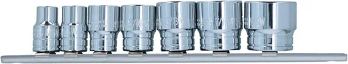 Vista 4 de Whitworth/BSF/BSW 3/8" zócalos poco profundos 7pc set 1/8"-1/2" bi hexagonal LSR29