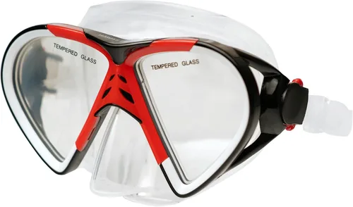 Vista 5 de Hawaii Divers Leilani Mask Snorkel and Fin Set, Adult Snorkeling Gear, Dual-Window Tempered Glass Mask, Dry-Top Snorkel, Adjustable Fins, Travel