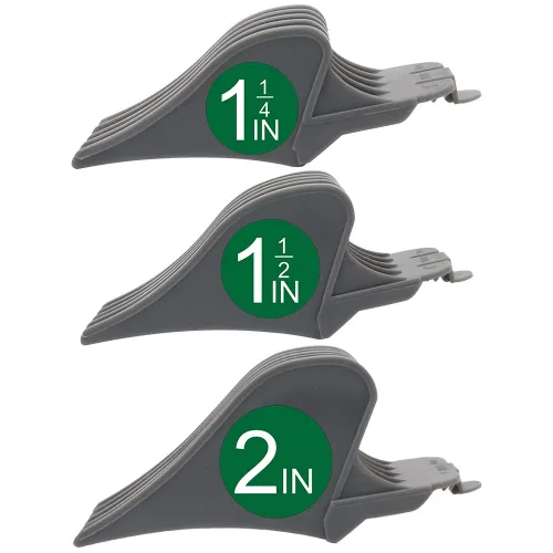 Vista 14 de Juego de protectores de cortapelos de 1.25 pulgadas, 1.5 pulgadas, 1.75 pulgadas, 2 pulgadas, compatibles con la mayoría de cortadoras Wahl, guías