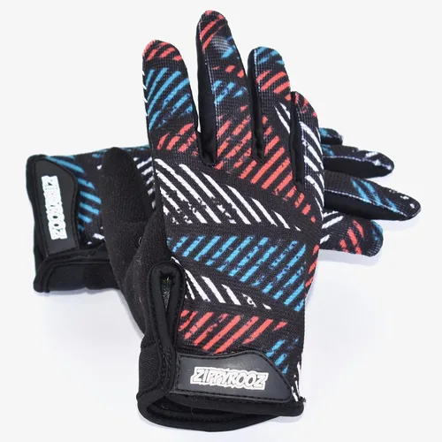Vista 3 de ZippyRooz Guantes largos para bicicleta para niños pequeños y pequeños