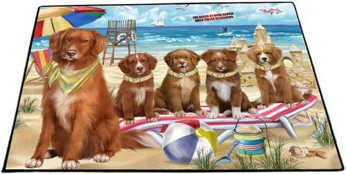 Vista 16 de Doggie of the Day Nova Scotia Duck Tolling Retriever Dogs Floor Mat - 4th of July Independence Day - Best Dog Doormat - Protector Decor - Unique