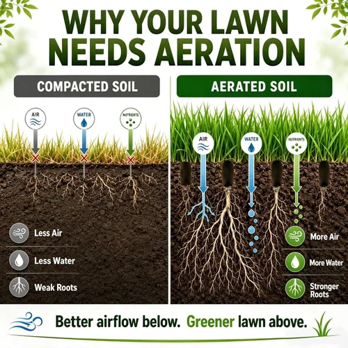 Vista 2 de Manual Core Aerator Lawn Tool with 4 Hollow Tines, 3.94-Inch Plug Aerator