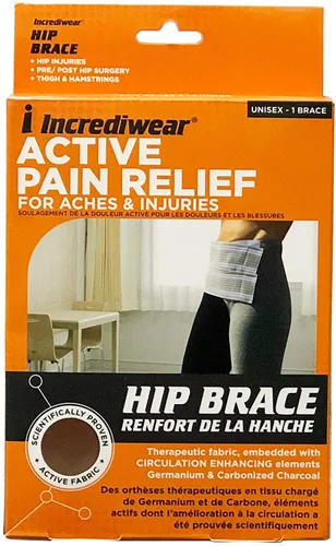 Vista 5 de Incrediwear Soporte de cadera para mujeres y hombres, apoya el alivio del dolor de cadera y ayuda a la recuperación de lesiones de cadera, reduce