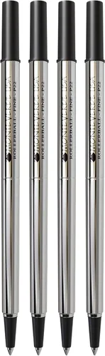 Vista 7 de Monteverde USA - Recambios de punta redonda para bolígrafos Parker Rollerball, punta fina, color negro, paquete de 2, tecnología de escritura suave